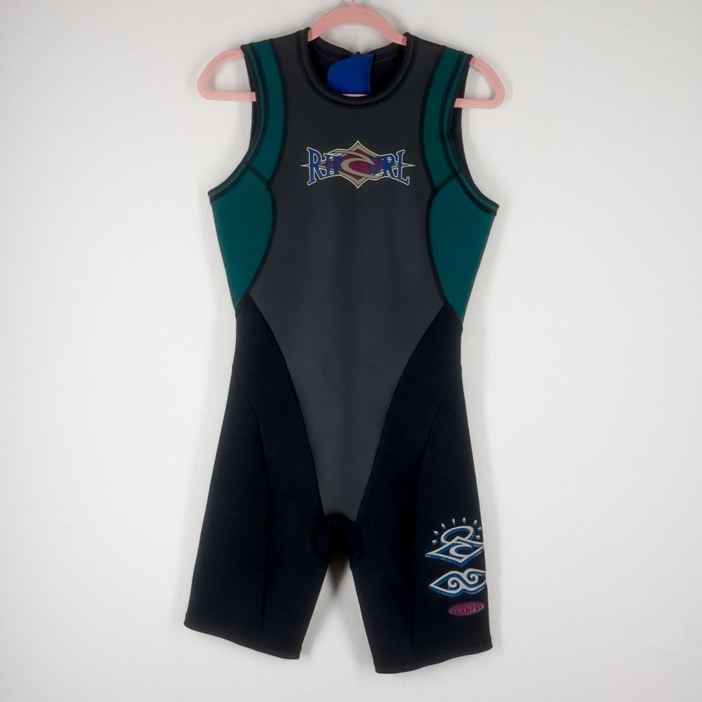 RIP CURL Vintage Tube Tested Sleeveless Springsuit Wetsuit size L10